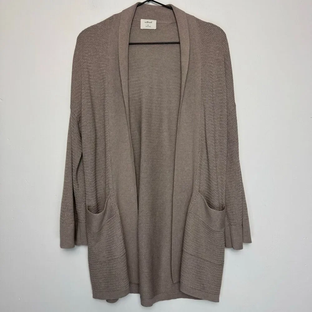 Aritzia Copernic Cotton Silk Cashmere Blend Cardigan XS